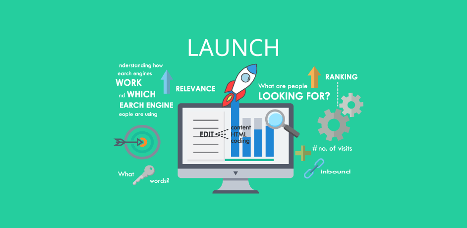 The Launch Web Site phase moves into marketing and support